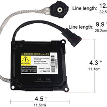 WMPHE HID Headlight Ballast for Lexus,Toyota Prius, Avalon Replaces# 85967-51040, 81107-33761, 81107-12A80, 81107-30D30, DDLT003, KDLT003 -Xenon Headlight Control Unit with Igniter & Power Cable
