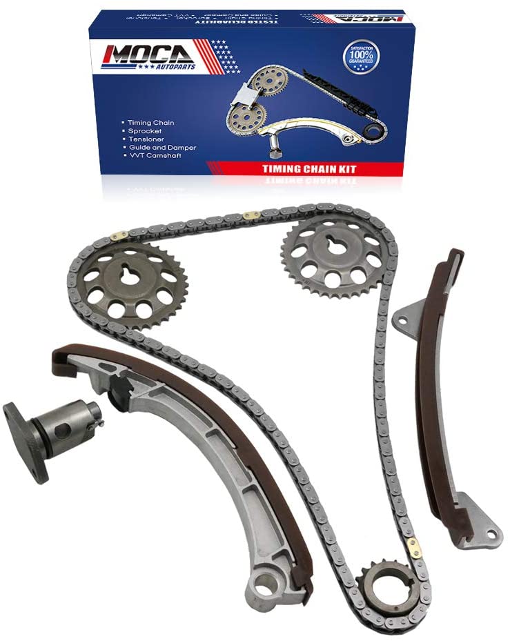 MOCA Timing Chain Kit for 99-02 Chevrolet Prizm & 03-08 Pontiac Vibe & 00-05 for TOYOTA Celica 1.8L L4 1ZZFE Engine