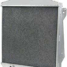 OzCoolingParts 4 Row Core All Aluminum Radiator for 1943-1948 44 45 46 47 Chevy Fleetline/FleetMaster/Stylemaster L6 MT