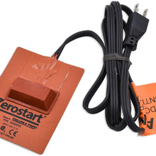 Zerostart 3400033 Silicone Pad Heater Engine Oil, Transmission Fluid, Reservoir and Hydraulic Fluid Heater, 3½" x 4½" | CSA Approved | 120 Volts | 250 Watts