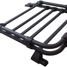 ANTS PART Roof Rack Rooftop Cargo Basket for 2010-2021 Toyota 4Runner TRD Pro Cargo Carrier Luggage Cargo Racks