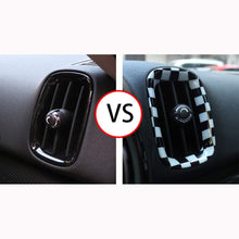 HKPKYK Car air Conditioning Outlet Decoration,4pcs Car Air Conditioner Outlet Decoration Cover Sticker,for Mini Cooper S JCW F60 Countryman, Car Styling Accessories