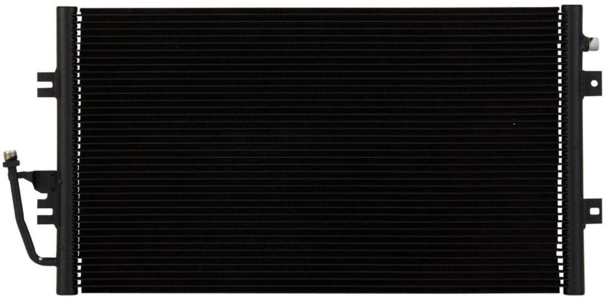 VioletLisa All Aluminum Air Condition Condenser 1 Row Compatible with 1995-2005 Astro 4.3L 1995-2005 Safari 4.3L V6 Without Oil Cooler