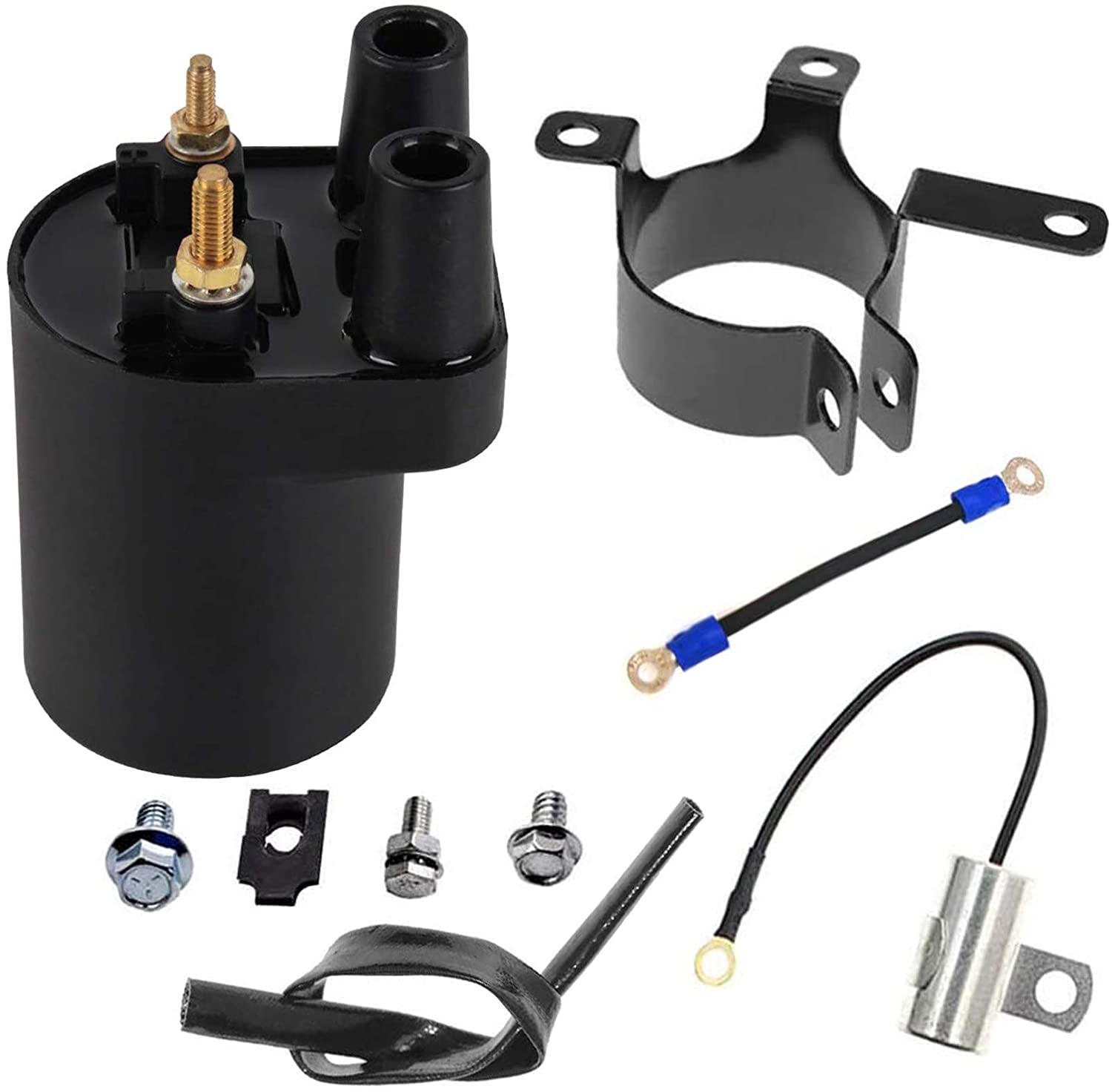 166-0772 Ignition Coil Replaces 166-0820,541-0522,HE541-0522,166-0804,1660820 Compatible with Onan Points Models BF B43 B48 NHC CCK Engine - 166-0820 Coil, 541-0522 Coil, 166-0804 Coil