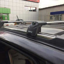 Turtle Brand Roof Racks Cross Bars Compatible with Jeep Grand Cherokee, Aluminum Cargo Carrier Rooftop Luggage Bike Crossbars with Flush Roof Rails (Black)