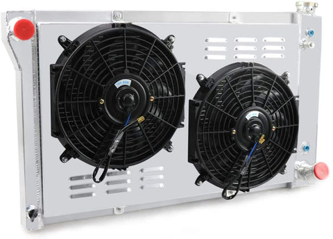 CoolingSky 3 Row All Aluminum Radiator +2X12