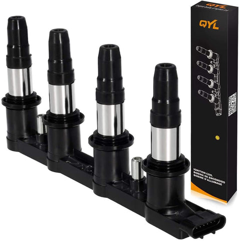 QYL Ignition Coil Replacement for Chevrolet Aveo Aveo5 Cruze Sonic Pontiac G3 L4 1.6L 1.8L C1646 UF620 25186687