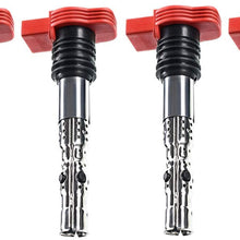 A-Premium Ignition Coils Pack Compatible with Audi A4 2002-2005 A4 Quattro 2002-2006 A6 A6 Quattro V6 3.0L 6-PC Set