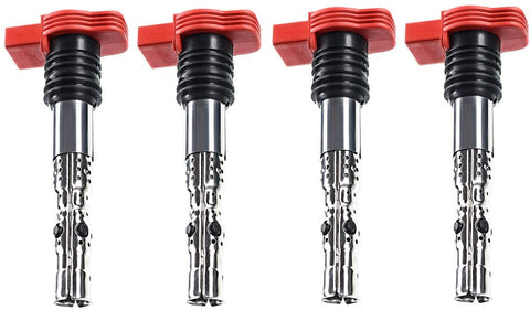 A-Premium Ignition Coils Pack Compatible with Audi A4 2002-2005 A4 Quattro 2002-2006 A6 A6 Quattro V6 3.0L 6-PC Set