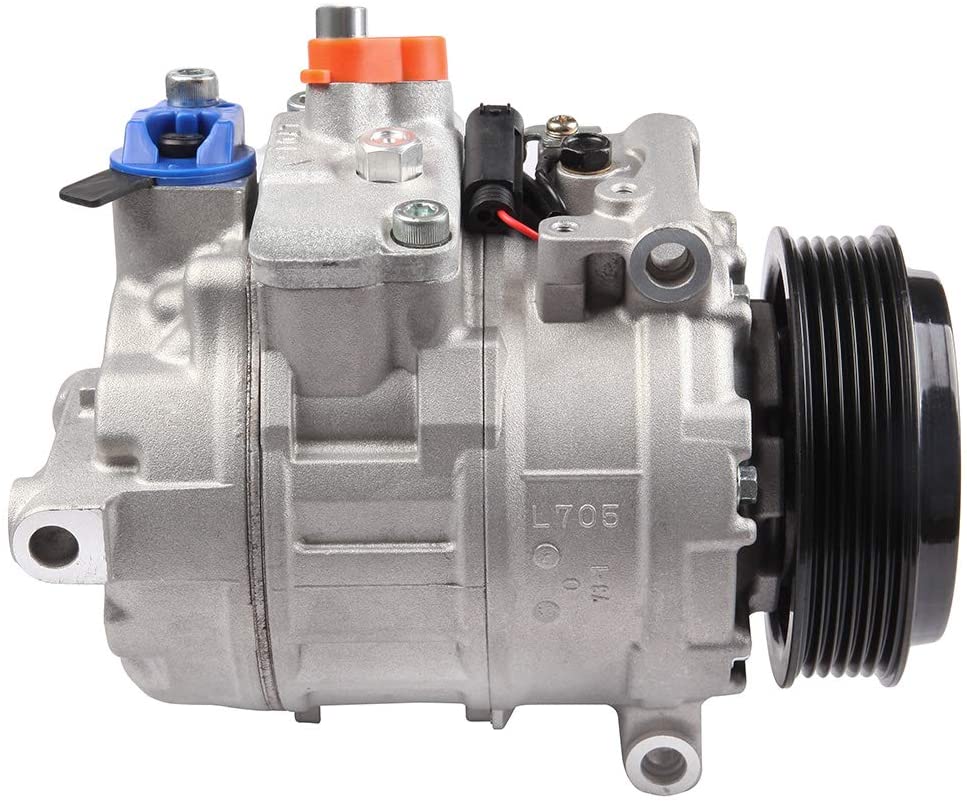 cciyu AC Compressor and A/C Clutch fit for -2007 Mercedes-Benz C230 AC Clutch Compressor CO 11245C