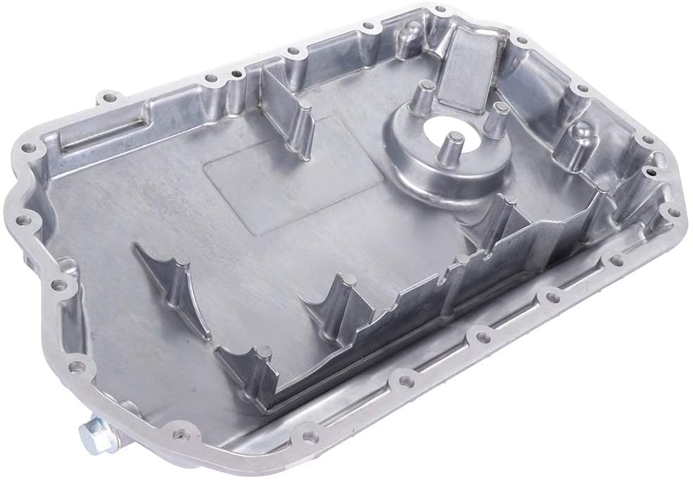 ROADFAR Engine Oil Pan Drain Plug Kits for Aluminum Assembly fit for 02 03 04 05 06 Audi A4 A6 Quattro Lower V6 Cummins Diesel L6 5.9L 6.7L with OE 264-716 Oil Drip Pan