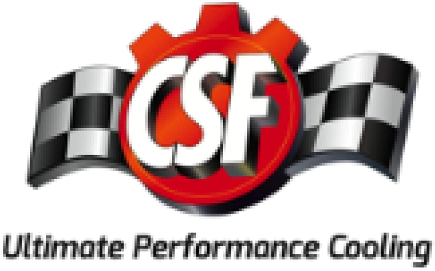 CSF RADIATOR 7075 Radiator (Mitsubishi Eva 7/8/9 - Full Size Slim W/ 12-Inch Spal Fan & Shroud/Adjustable -16 Or Slip-On Fittings), 1 Pack