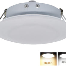 Facon 4.5Inch LED RV Puck Light Full Aluminum Recessed Mount Down Light 12V Interior Light for RV Motor-Homes Camper Caravan Trailer Boat (4000K Cool White Light)