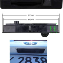 Backup Camera with Tailgate Handle for Universal Monitors (RCA),Rear View Reverse Parking Camera for Ford Focus 3 / Ford Focus 3 Hatchback EcoBoost 2015-2017