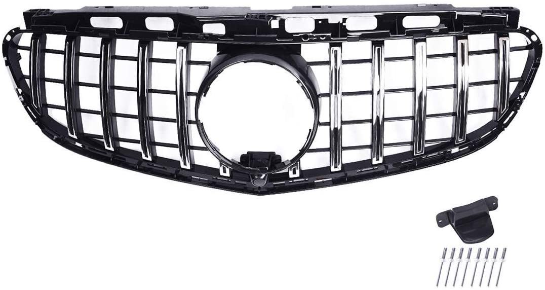 Bapmic 2128851022 Front Bumper Grille With Camera Kit Compatible with Mercedes-Benz E250 E300 E350 E400 E550