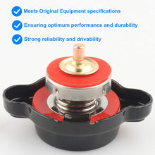 High Pressure Radiator Cap with Temperature Gauge, 1.8 Bar Radiator Cap 25.6psi Compatible with Honda, Kawasaki, Suzuki, Yamaha, Polaris Ranger, Husqvarna Dirt Bike, KTM, More Motorcycle ATV Models