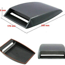 N\A Carbon Fiber AUTO Air Flow Intake Hood Scoop Bonnet Vent Sporty Cover Universal