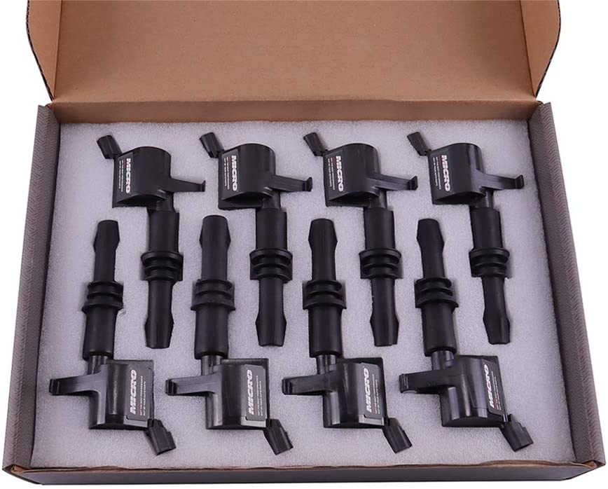 Micro Premium Ignition Coils Compatible with Ford Lincoln Mercury V8 V10 4.6L 5.4L 6.8L 2005-2008 Replacement for DG511 C1541 FD508 (Pack of 8) with Permatex Dielectric Grease
