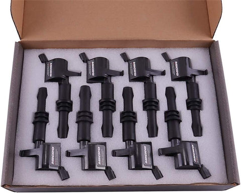 Micro Premium Ignition Coils Compatible with Ford Lincoln Mercury V8 V10 4.6L 5.4L 6.8L 2005-2008 Replacement for DG511 C1541 FD508 (Pack of 8) with Permatex Dielectric Grease