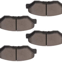 BRAKEUS Ceramic Pads Fit for 2013-2015 Acura ILX, 2003-2017 Honda Accord, 2012-2017 Honda Civic, 2002-2006 2012-2016 Honda CR-V, 2016 Honda CR-Z, 2003-2011 Honda Element, 2013-2014 Honda Fit