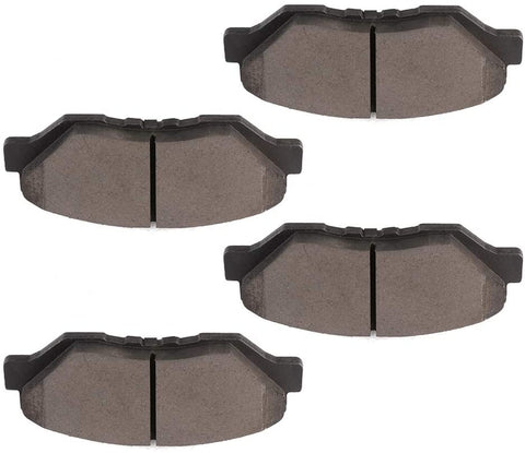 BRAKEUS Ceramic Pads Fit for 2013-2015 Acura ILX, 2003-2017 Honda Accord, 2012-2017 Honda Civic, 2002-2006 2012-2016 Honda CR-V, 2016 Honda CR-Z, 2003-2011 Honda Element, 2013-2014 Honda Fit