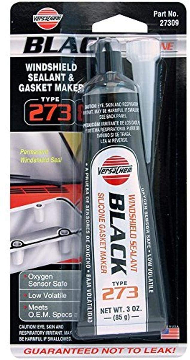 Versachem 27388-6PK Black Low Volatile OEM Silicone - 8 oz. Aerosol, (Pack of 6)