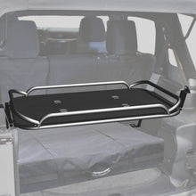 RAMPAGE PRODUCTS 86623 Rear Fold-Up Storage Rack, Interior Mount, Fold Up, for 2007-2018 Jeep Wrangler JK 4-Door Unlimited, Black Powder Coat Finish