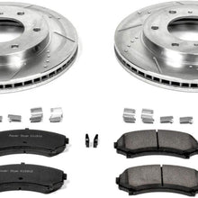 Power Stop K148 Front Brake Kit with Drilled/Slotted Brake Rotors and Z23 Evolution Ceramic Brake Pads