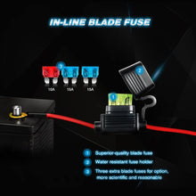 Nilight 10011W 16AWG Wiring Harness Kit-2 Leads LED Light Bar 12V On/Off 5 Pin Rocker Switch Power Relay Blade Fuse for Jeep Boat Trucks, 2 Years Warranty