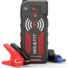 Beatit BT-G18 2000A Peak 21000mAh 12V Portable Car Jump Starter (up to 8.0L Gas and 8.0L Diesel) Auto Battery Booster With Smart Jumper Cables Wireless Charger