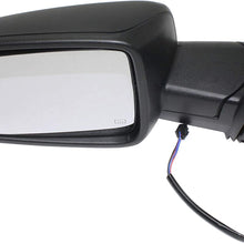 Kool Vue DG84EL Mirror for RAM 1500/2500 P/U 13-17 LH Power Man Fldg Heated Textured Black