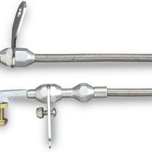 Lokar XKD-2727HT Kickdown Cable Kit with Black Stainless Steel Housing and Black Aluminum Fittings for Chrysler 727 Transmission