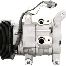 447180-7201 Air Conditioning Compressor Auto AC Compressor with Clutch Assy Air Conditioner Compressor for Toyota Hilux Vigo RAV4 2KD 1KD Denso 10S11C Spare Parts, 3 Month Warranty