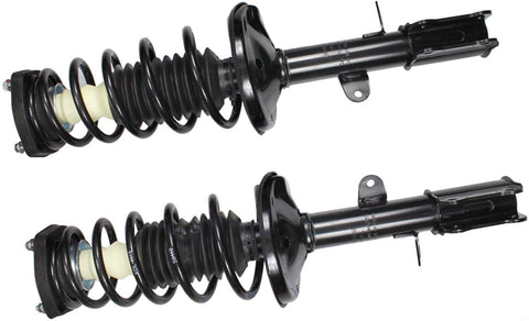 JJ 2x Suspension Shock Absorber Struts Assembly With Spring Coils For Geo Prizm 93-97 Rear