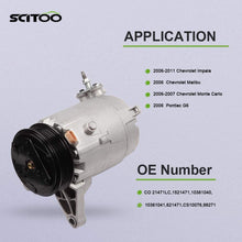SCITOO Air Conditioning Compressor Compatible with 2006-2007 for Chevrolet Monte Carlo 3.5L CO 21471LC