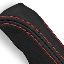 Autoguru Real Leather Handle E Brake Boot Cover Made for 1984-1991 BMW E30 Red Stitch