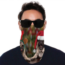 Dog and Cat Over Blank Sign Dog, 1with 2 Filters Face Neck Gaiters ana Scarf wea