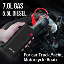 GOOLOO 1200A Peak 18000mAh SuperSafe Car Jump Starter with USB Quick Charge 3.0 (Up to 7.0L Gas or 5.5L Diesel Engine), 12V Portable Power Pack Auto Battery Booster Phone Charger Built-in LED Light