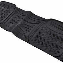 BDK MaxDuty Rubber Floor Mat for Car, SUV,Van & Truck - Super Heavy Duty Rubber , Trim to Fit & 3 Piece (Tan)