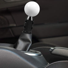 White Round Ball Gear Shift Knobs, Universal Automatic Manual Weighted Shifter Knob + Aluminum Adapter, Stick Shift Knob Head Cover Handle Ball with Adapter 12x1.25mm Fit Most Vehicles (White)