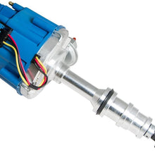 Top Street Performance JM6508BL HEI Distributor with Blue Cap (Vacuum Advance)