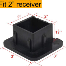 WOFTD 2-inch Trailer Hitch Cover, Trailer Receiver Tube Plug Cover for 2 inch Receiver Level 3 4 5 Ford GMC Toyota Jeep Dodge Nissan Audi BMW Porsche Polaris ATV RV UTV-Kiwi Master