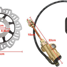 Yaegarden Rear Brake System Brake Disc Motor Disk Kit Set Dirt Pit Trail Atv Quads Buggies 125CC Parts