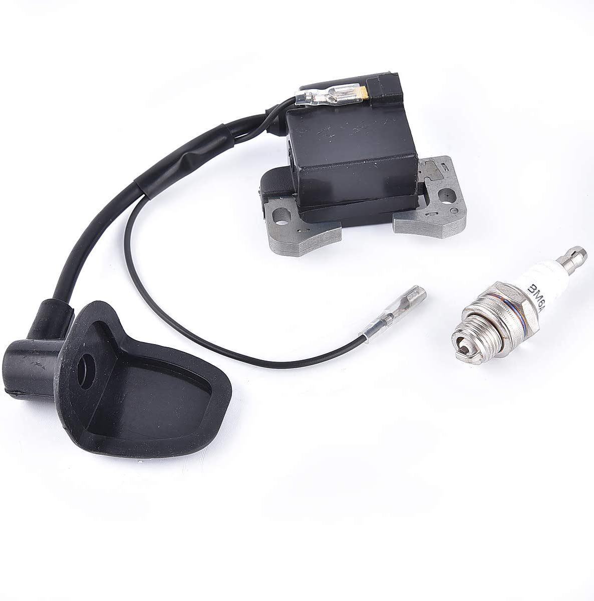 Ignition Coil with L7 spark plug Replacement for 2 Stroke 47cc 49cc ATV Pocket Bike and Go Kart
