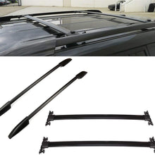AUTOMUTO Crossbars + Side Rails fit for Toyota Highlander 2008-2013 Aluminum Black Roof Top Bar Luggage Carrier