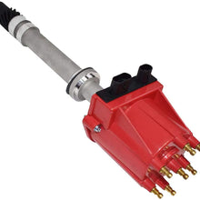 A-Team Performance OEM Distributor 4.3L V6 TBI EFI Compatible With GMC Chevy 262 1985-199 6 Cylinders Blazer S10 S15 Jimmy Sonoma C K Truck Pontiac, Red Cap