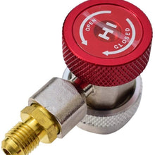 XIAOFANG Fangxia Store Car 90 Degree AC Air Conditioner High Low R134a Quick Coupler Adapter Connector Remover Tool Air Conditioning Accessories