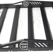 u-Box Hard Top Roof Rack Cargo Carrier Basket w/Wind Deflector Fit for 2007-2018 Jeep Wrangler JK Unlimited 4 Doors