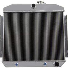 OzCoolingParts 4 Row Core Full Aluminum Radiator for 1955-1957 56 Chevy Bel-Air, Del Ray, Nomad, One-Fifty & Two-Ten Series, 150, 210, L6 V8 Engines