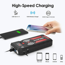 Beatit BT-G18 2000A Peak 21000mAh 12V Portable Car Jump Starter (up to 8.0L Gas and 8.0L Diesel) Auto Battery Booster With Smart Jumper Cables Wireless Charger